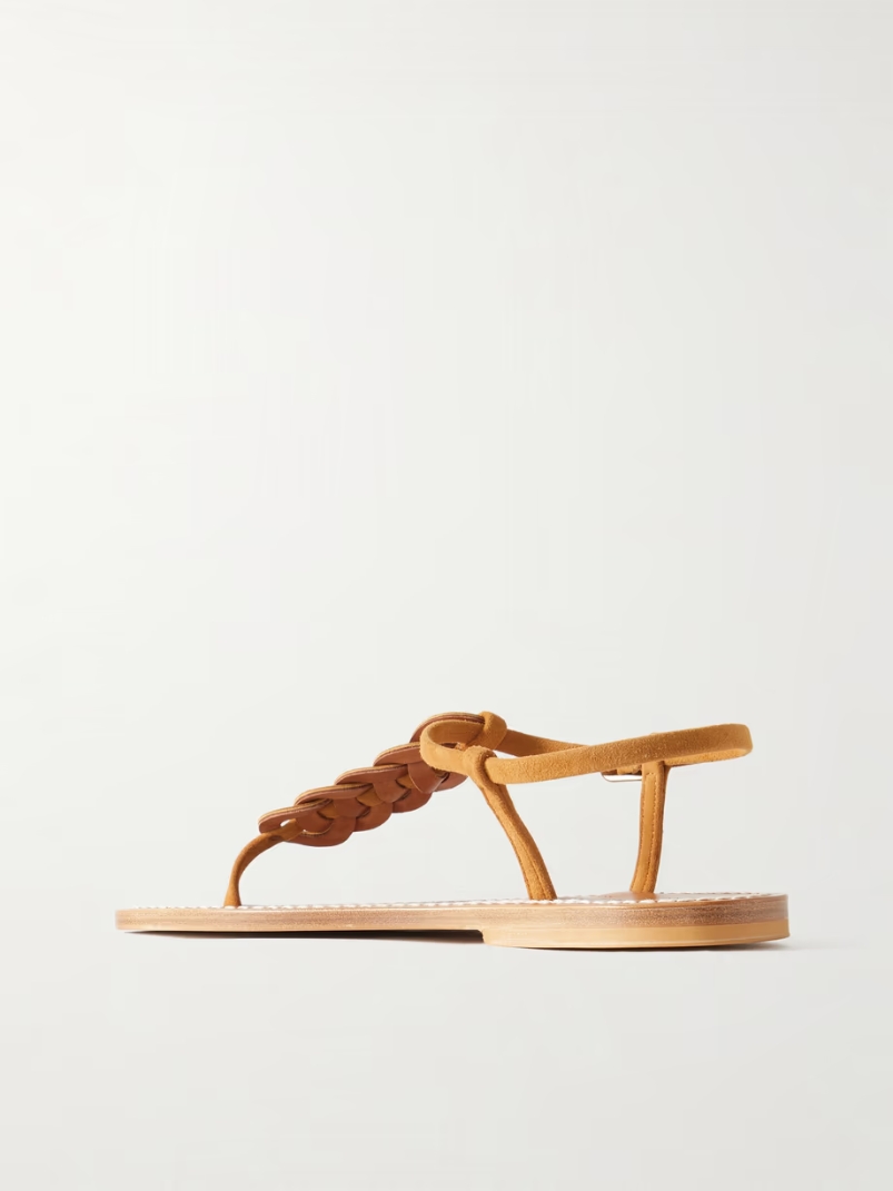 Lemovis woven suede sandals