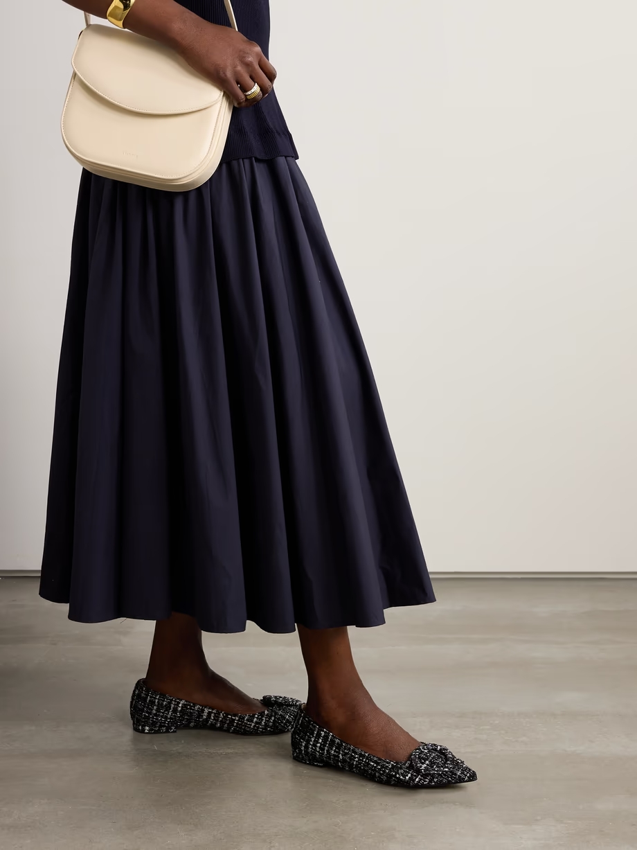 Venezia bouclé-tweed point-toe flats Venezia bouclé-tweed point-toe flats