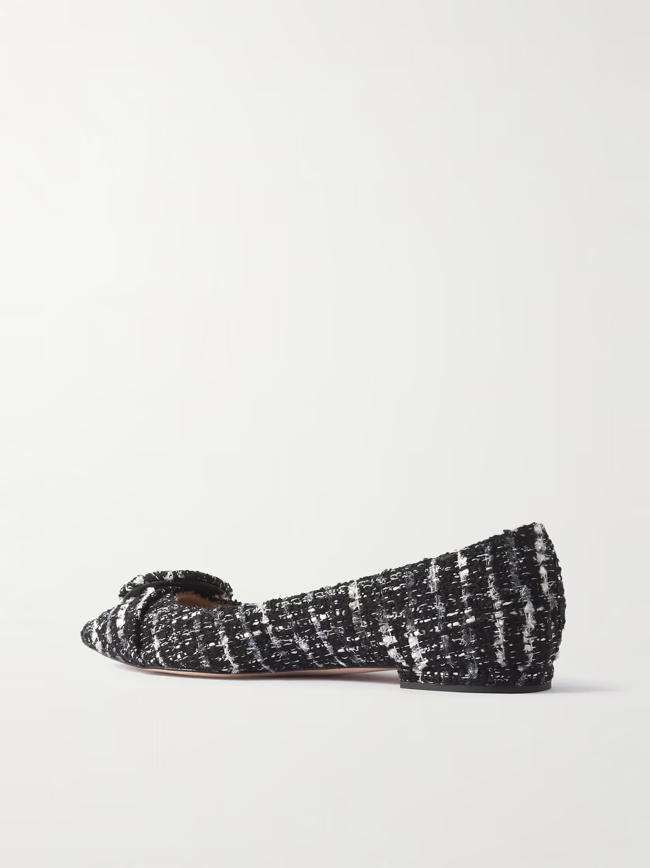 Venezia bouclé-tweed point-toe flats Venezia bouclé-tweed point-toe flats