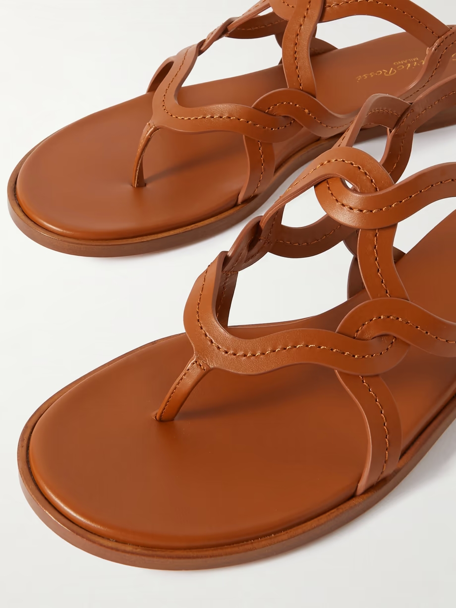 Amalfi woven leather sandals