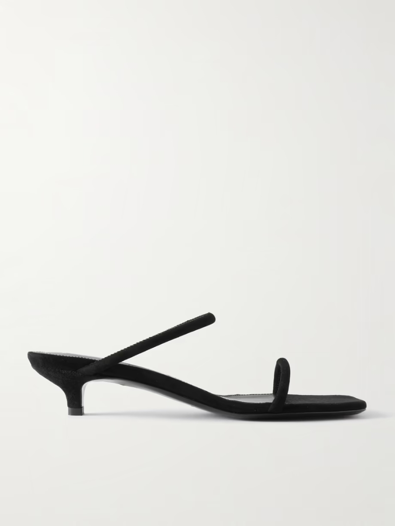 The Minimalist suede sandals