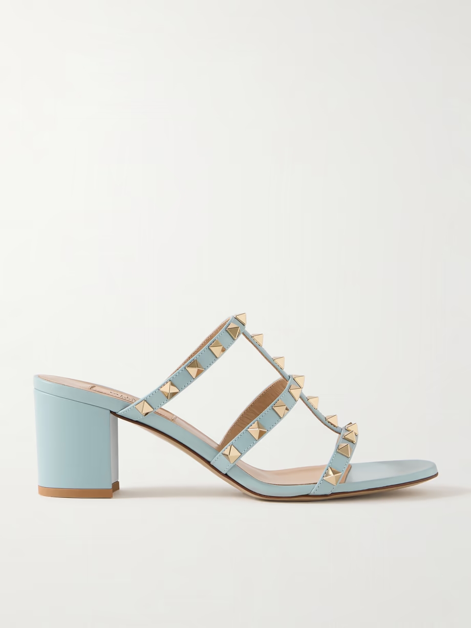 Rockstud 60 leather mules