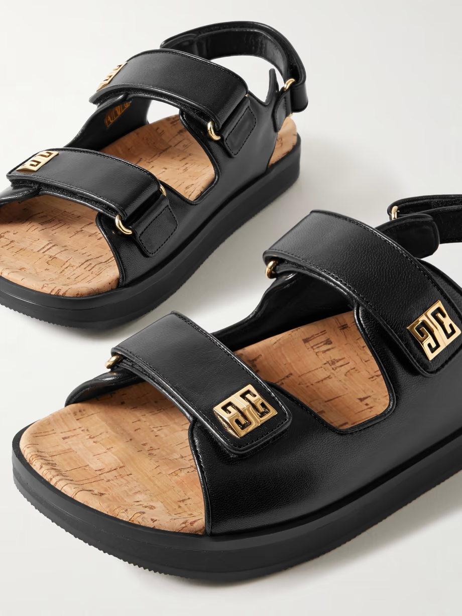 4G logo-embellished leather sandals