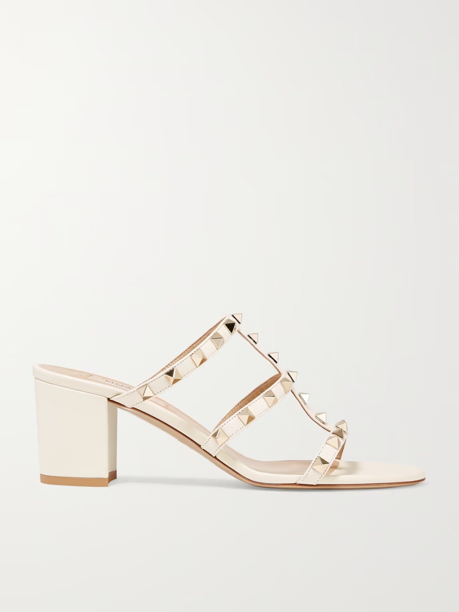 Valentino Garavani The Rockstud 60 leather mules