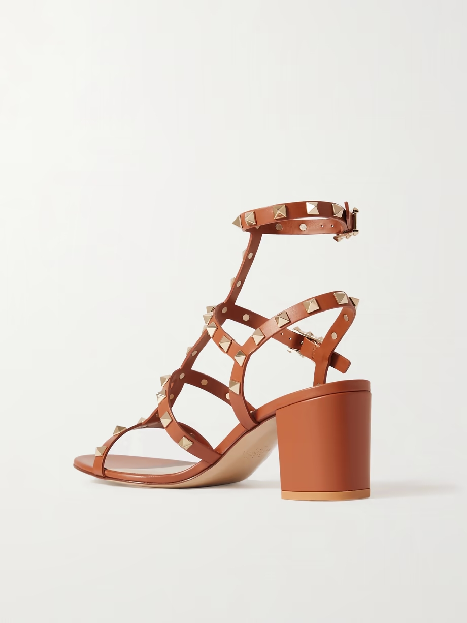 Rockstud 55 leather sandals