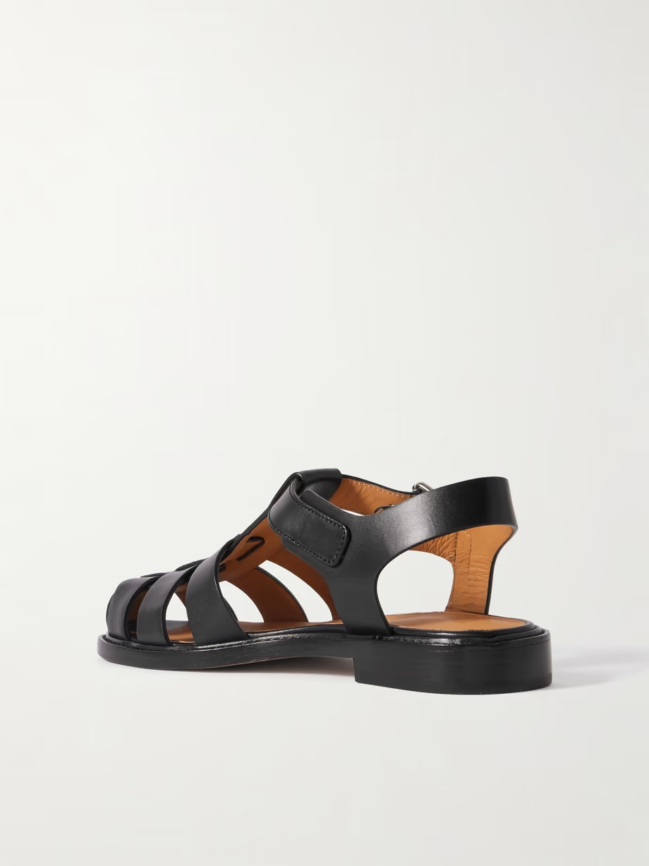 Fisher cutout leather sandals