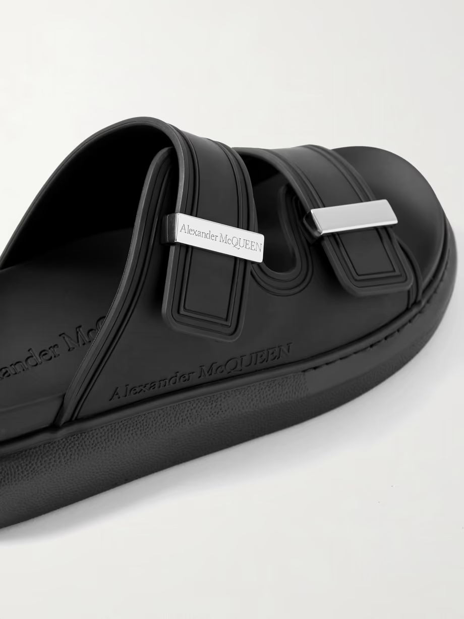 Rubber exaggerated-sole sandals