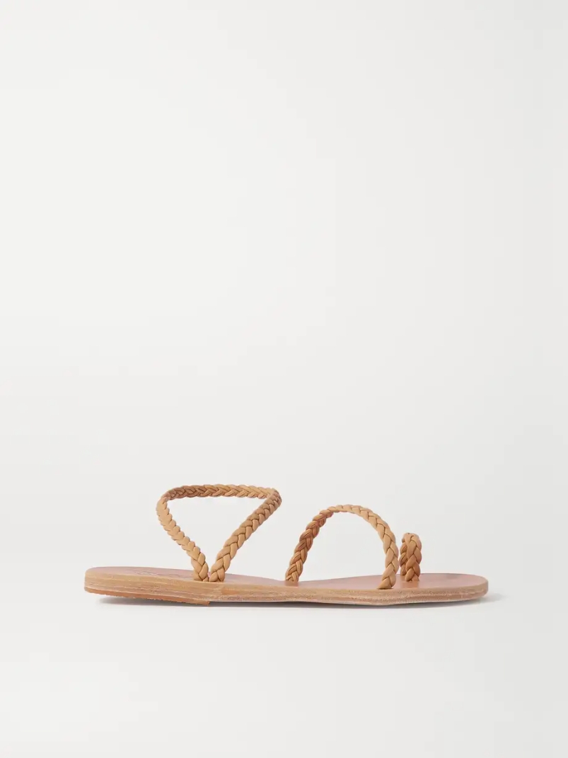 Eleftheria braided leather sandals