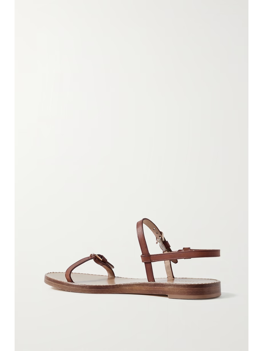 Steward leather slingback sandals