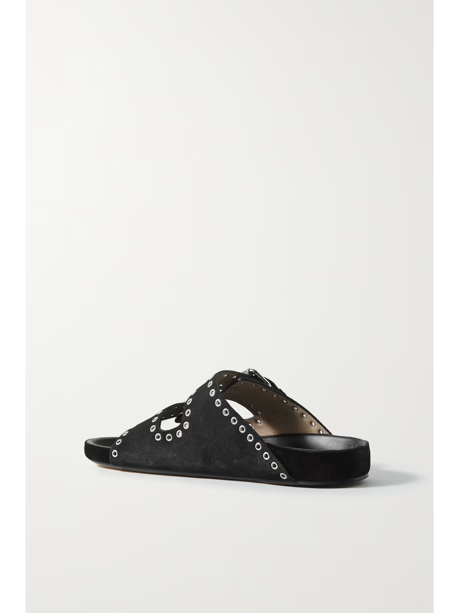 Lennyo studded suede slides