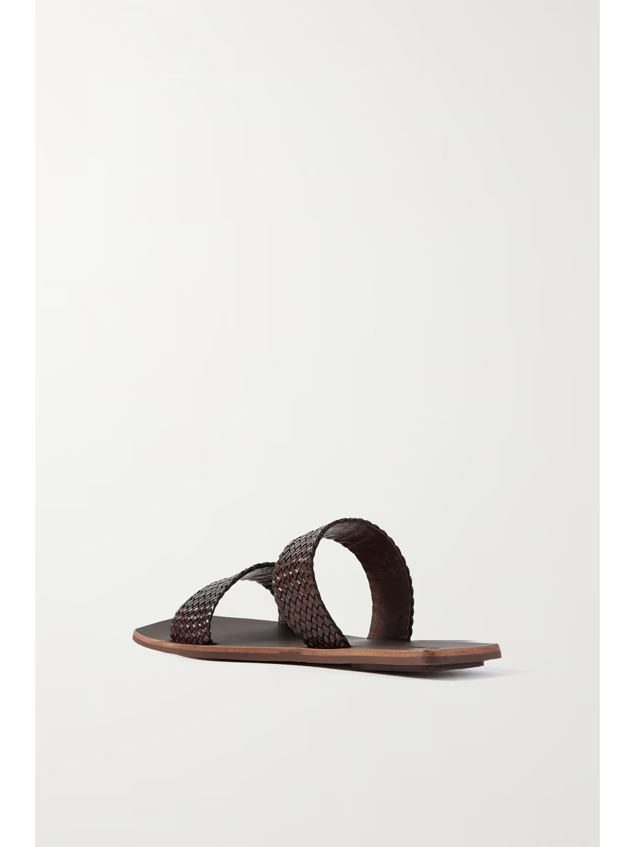 + NET SUSTAIN Clea woven leather slides + NET SUSTAIN Clea woven leather slides