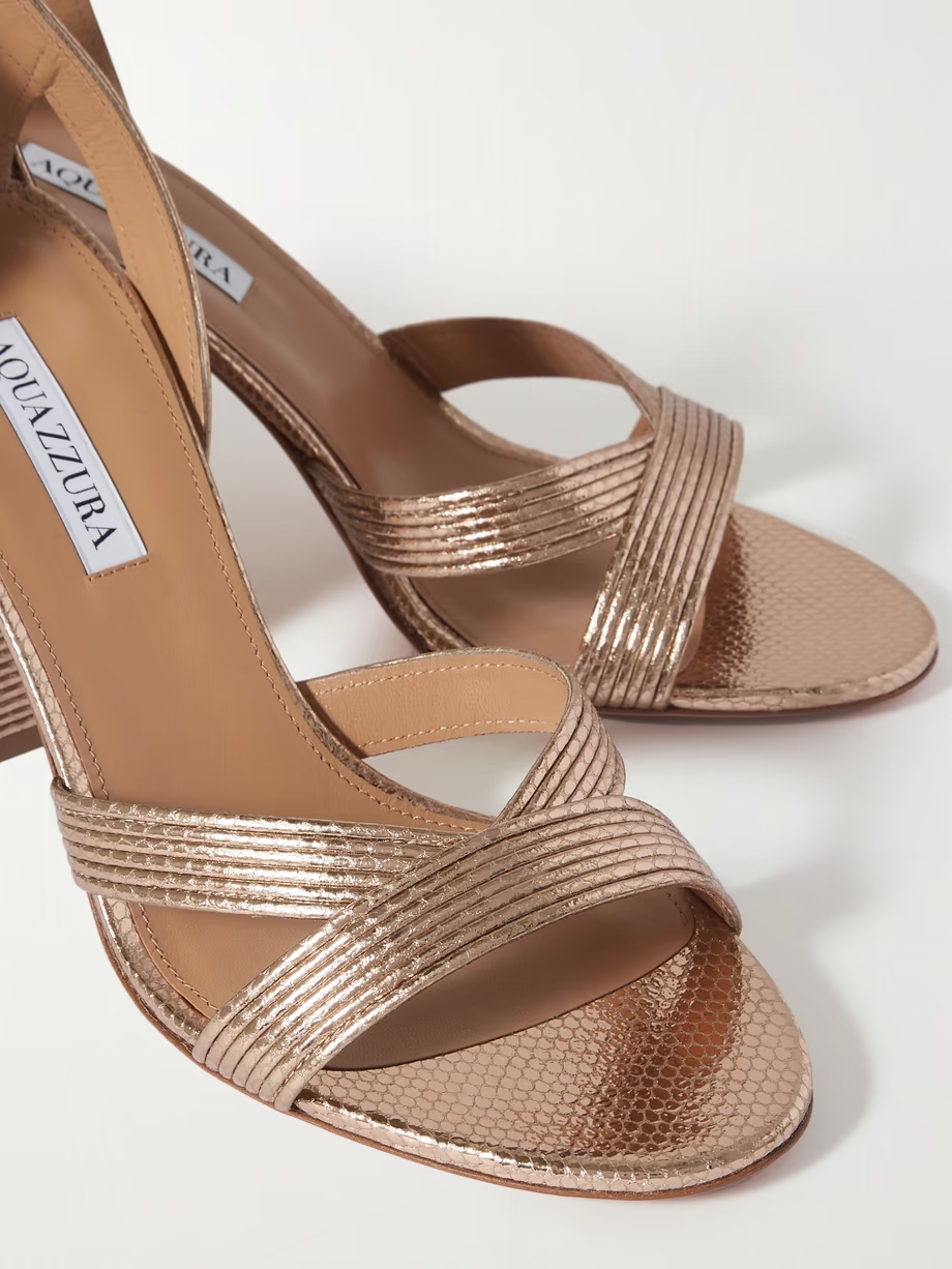 Ari 85 metallic leather sandals