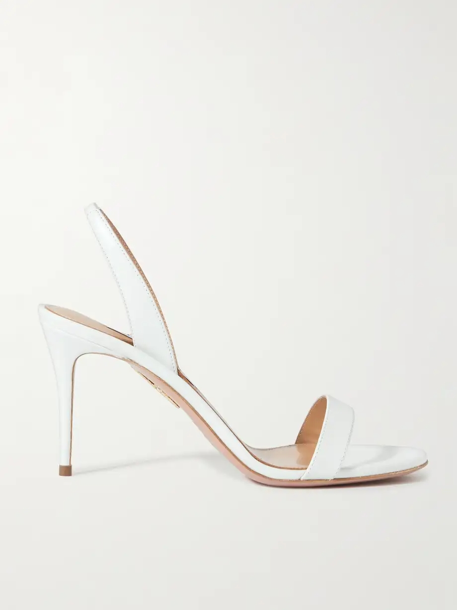 So Nude 85 leather slingback sandals