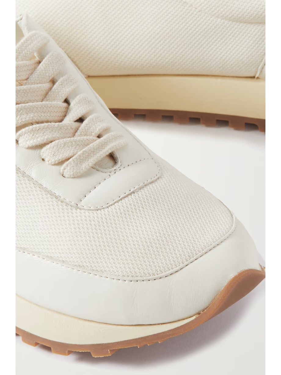 Owen Runner leather and mesh sneakers