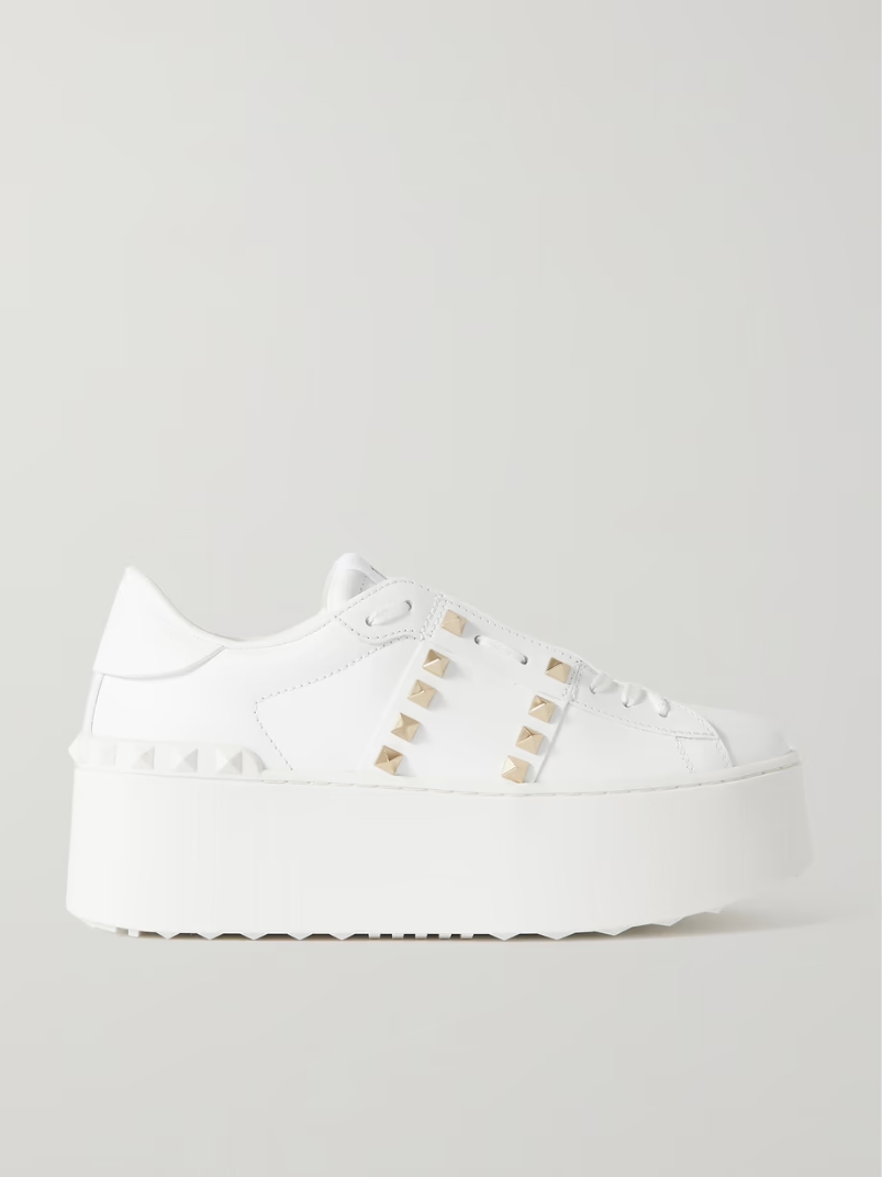 Valentino Garavani Rockstud Untitled leather platform sneakers Valentino Garavani Rockstud Untitled leather platform sneakers