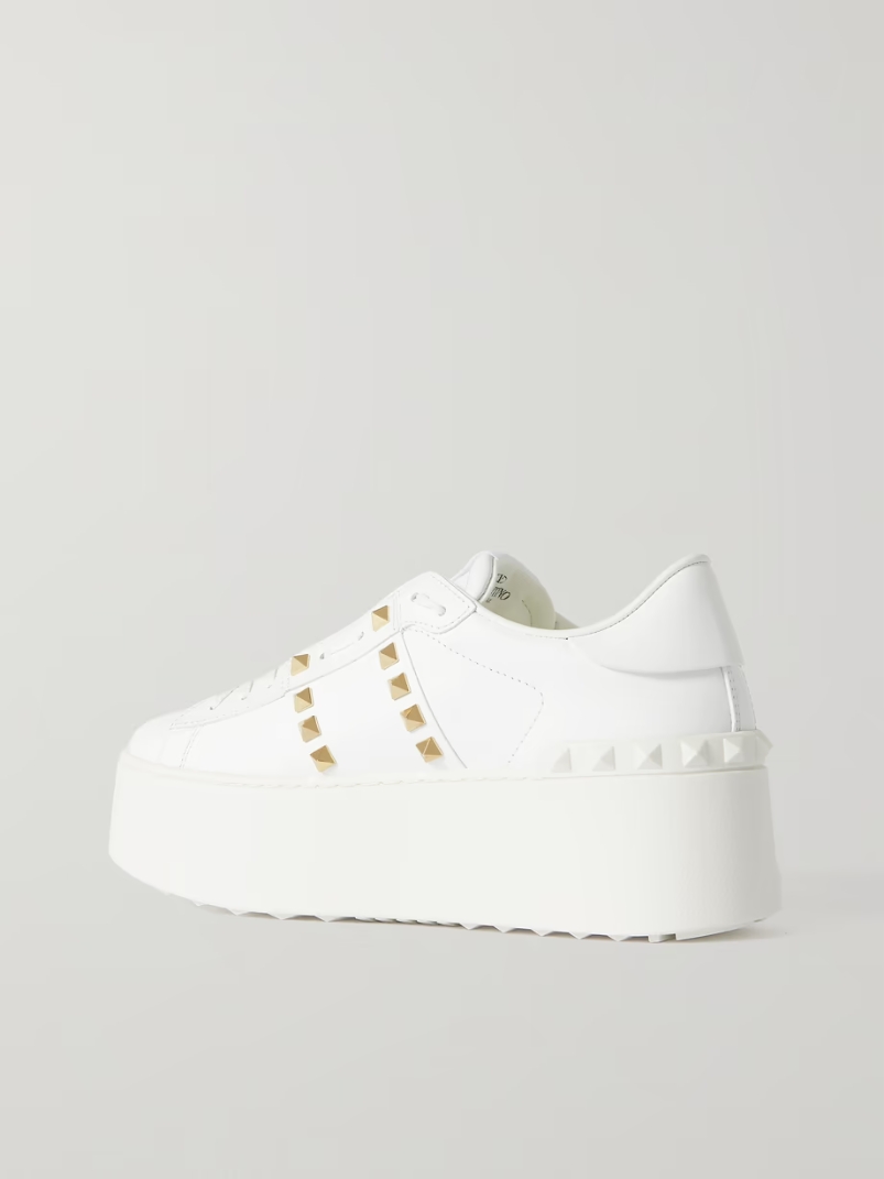 Valentino Garavani Rockstud Untitled leather platform sneakers Valentino Garavani Rockstud Untitled leather platform sneakers