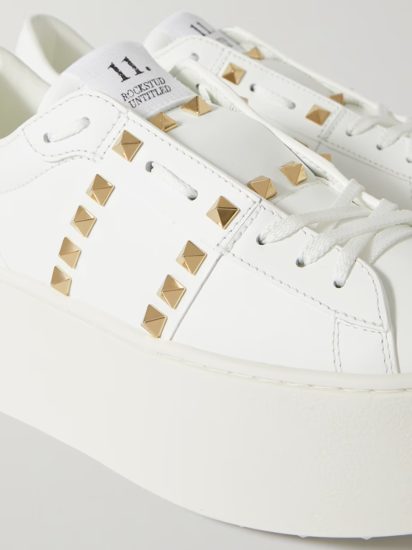 Valentino Garavani Rockstud Untitled leather platform sneakers Valentino Garavani Rockstud Untitled leather platform sneakers