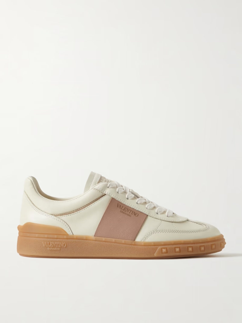 Two-tone leather sneakers Two-tone leather sneakers