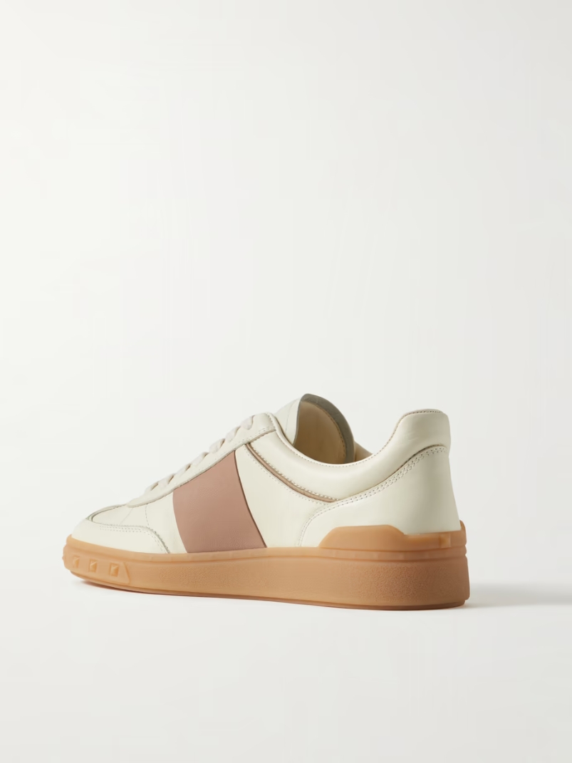 Two-tone leather sneakers Two-tone leather sneakers