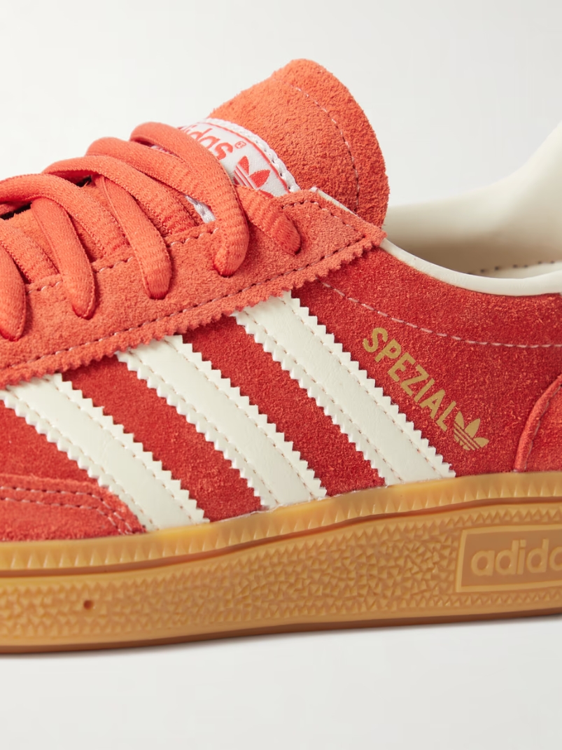 Handball Spezial leather-trimmed suede sneakers