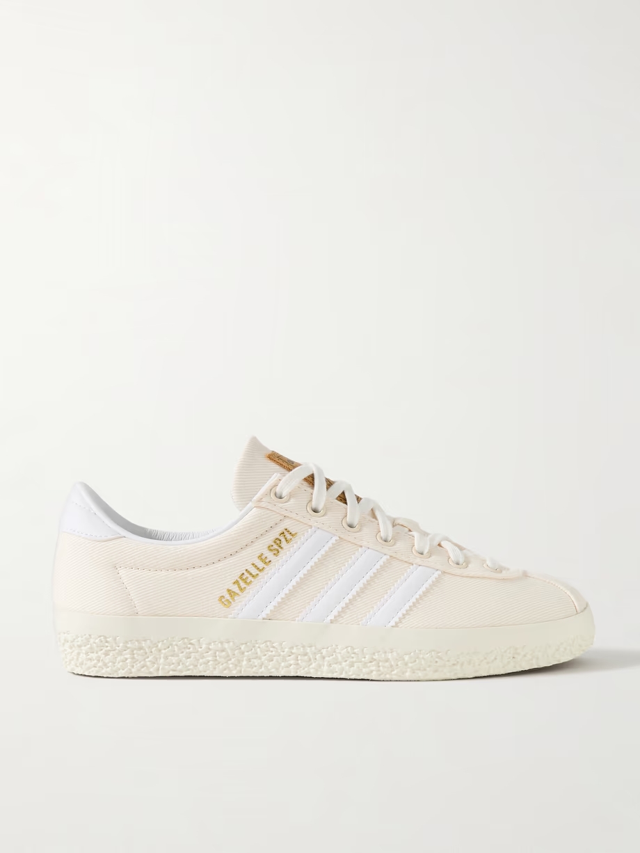 Gazelle SPZL leather-trimmed twill sneakers Gazelle SPZL leather-trimmed twill sneakers