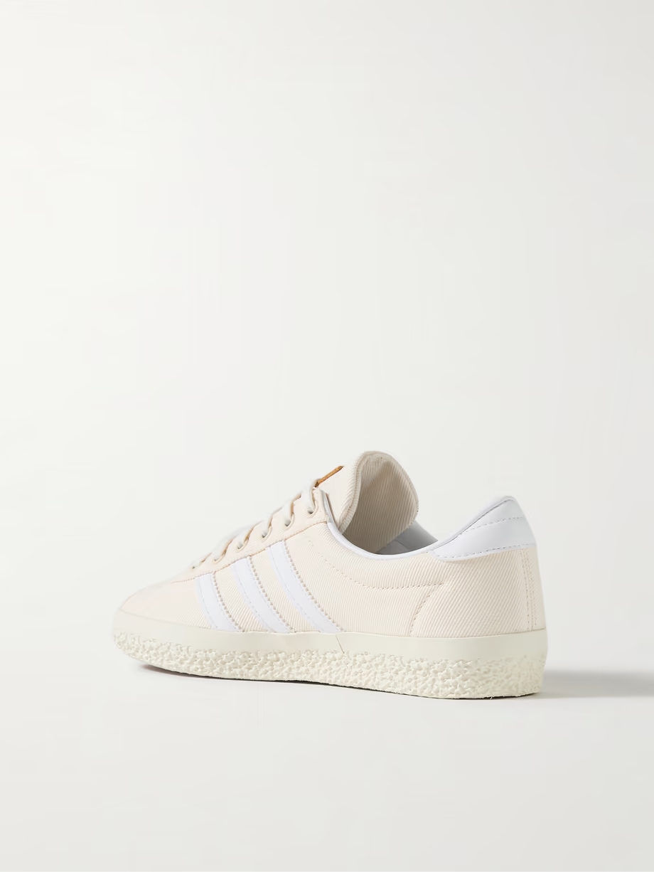 Gazelle SPZL leather-trimmed twill sneakers Gazelle SPZL leather-trimmed twill sneakers