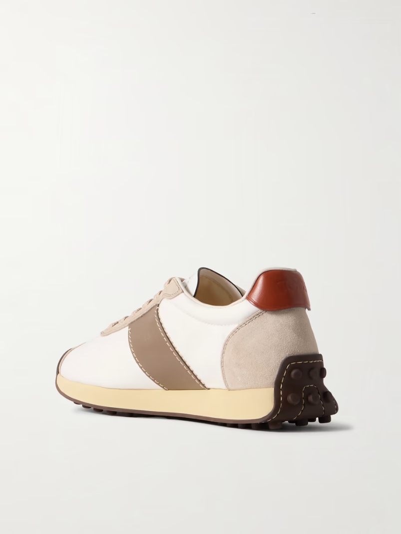 Sportivo Active leather and suede sneakers