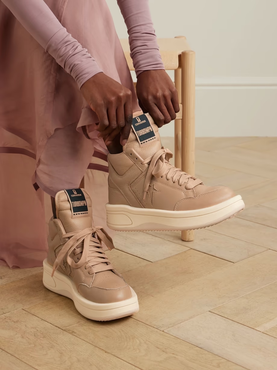 + Converse Turbowpn leather high-top sneakers + Converse Turbowpn leather high-top sneakers