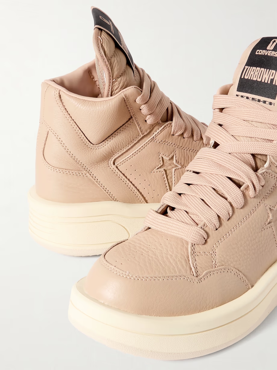 + Converse Turbowpn leather high-top sneakers + Converse Turbowpn leather high-top sneakers
