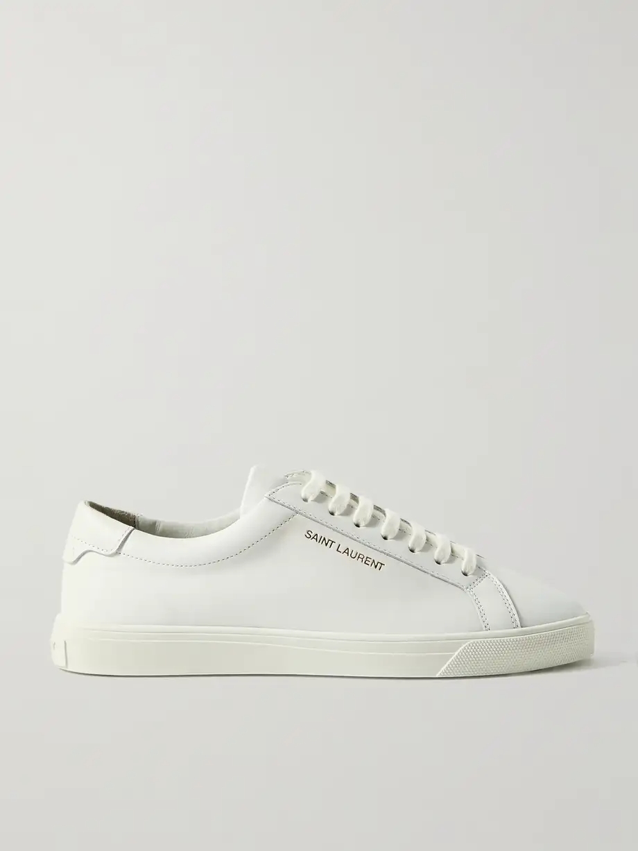 Andy logo-print leather sneakers Andy logo-print leather sneakers