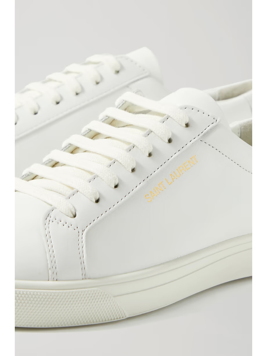 Andy logo-print leather sneakers Andy logo-print leather sneakers