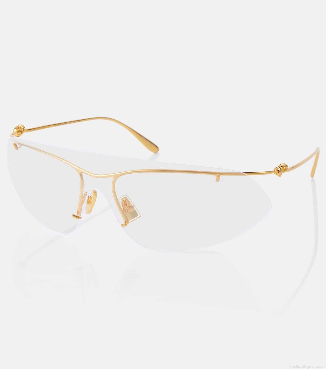 Bottega VenetaKnot shield sunglasses