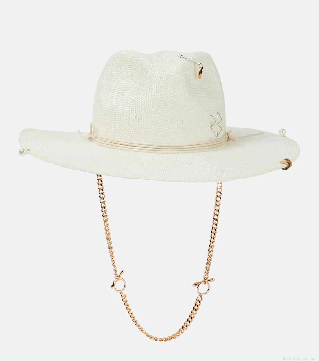 Ruslan BaginskiyEmbellished straw fedora