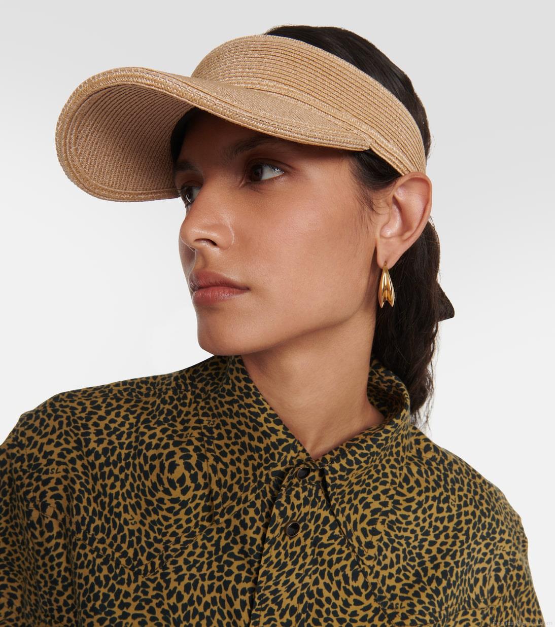 Saint LaurentRaffia-effect visor Saint LaurentRaffia-effect visor