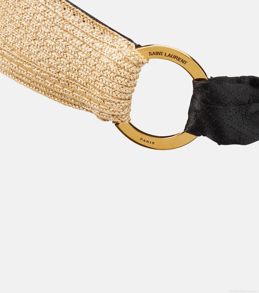 Saint LaurentRaffia-effect visor Saint LaurentRaffia-effect visor