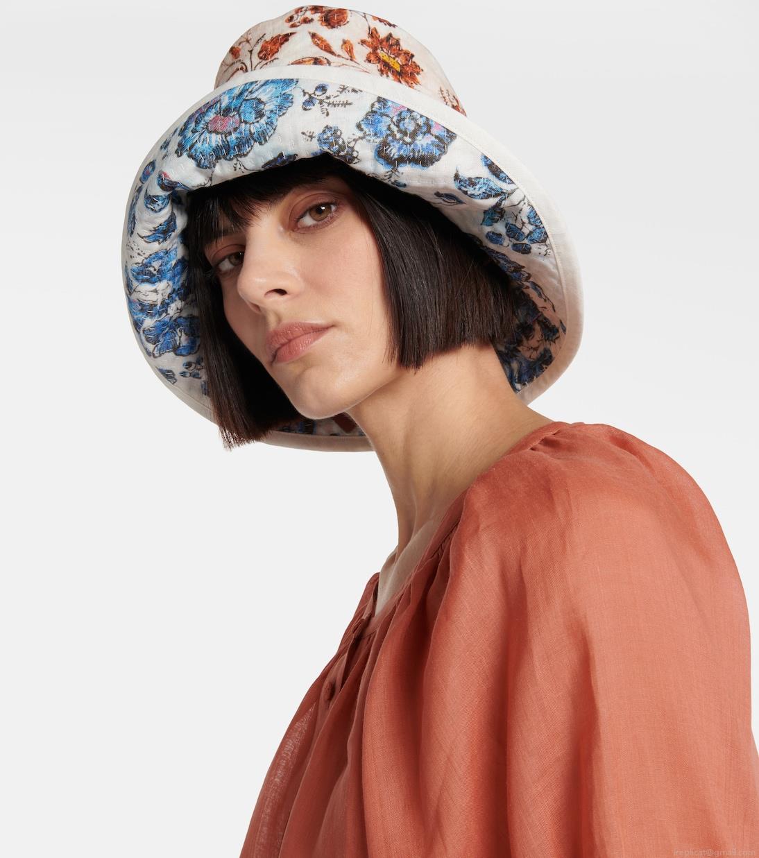 Loro PianaReversible floral bucket hat