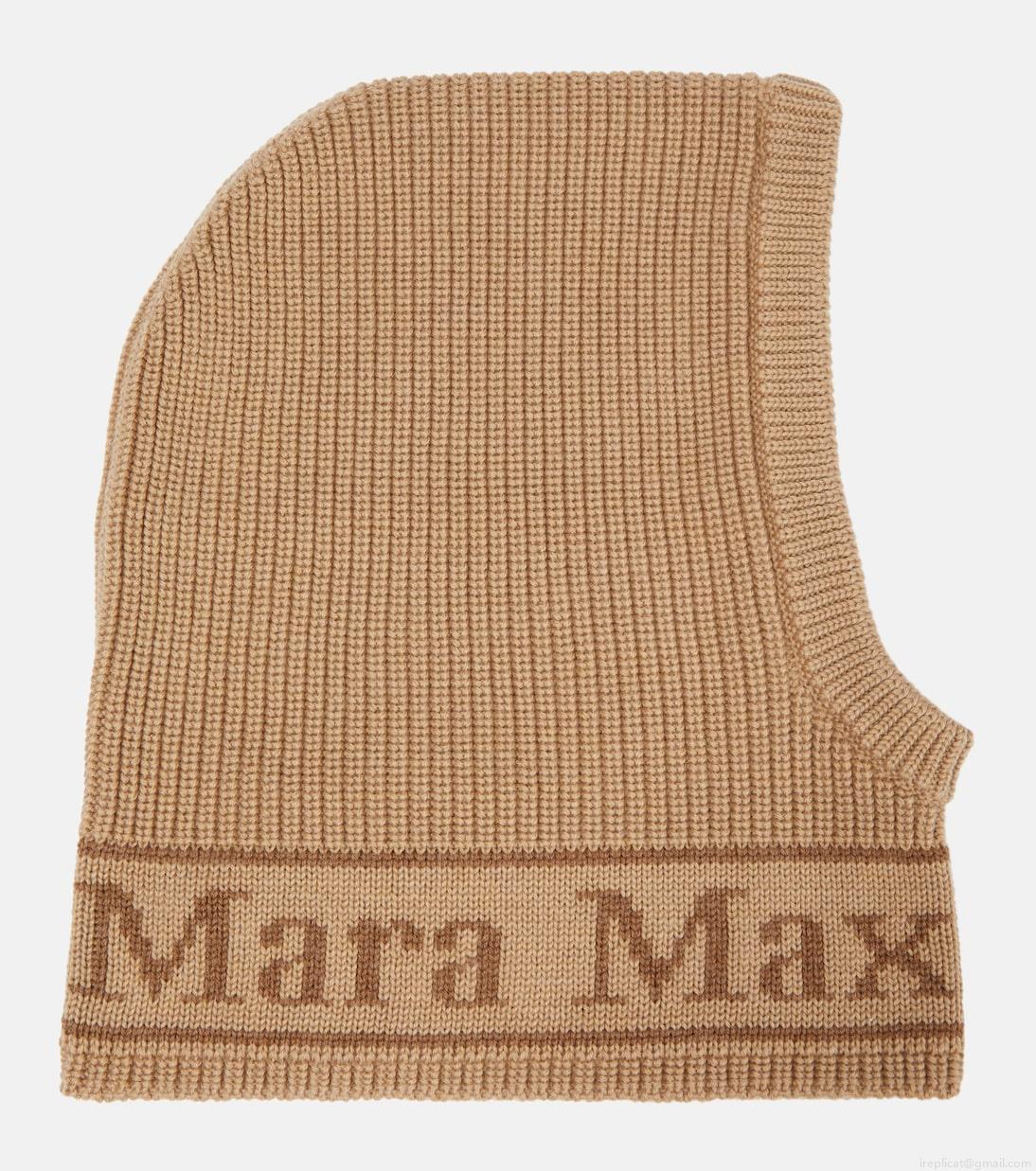 Max MaraGong logo wool ski mask