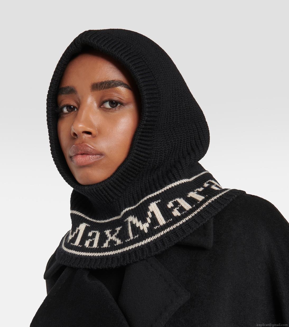 Max MaraGong logo wool ski mask