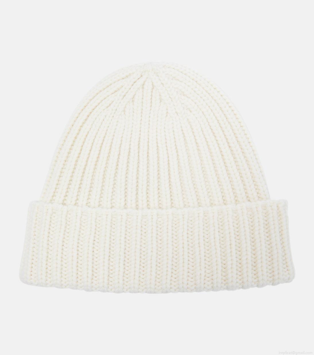 GucciWool and cashmere leather-trimmed beanie