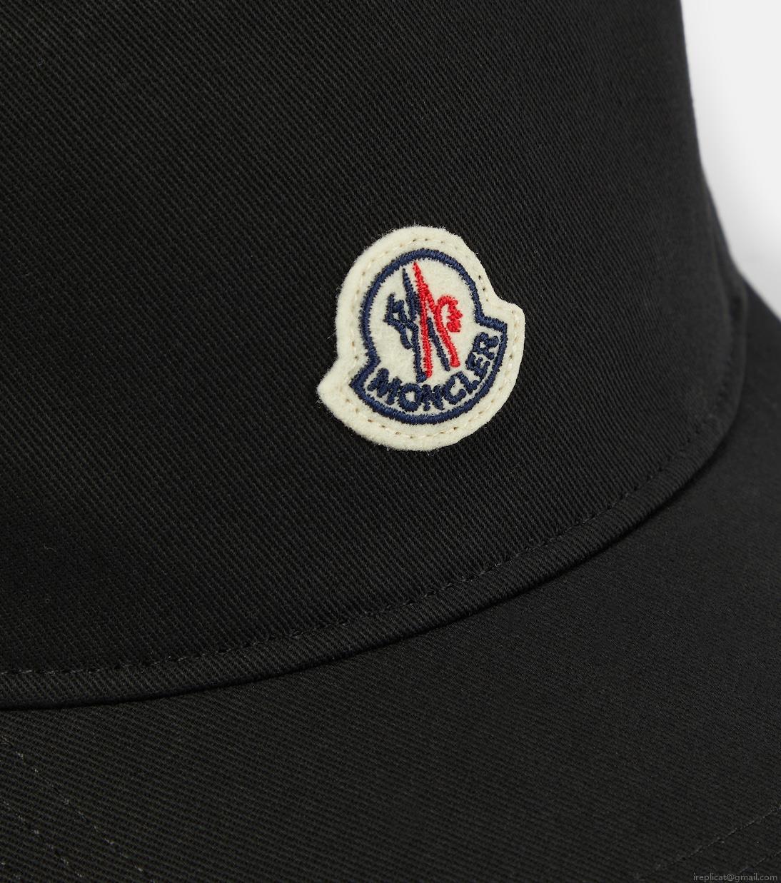 MonclerLogo canvas baseball cap