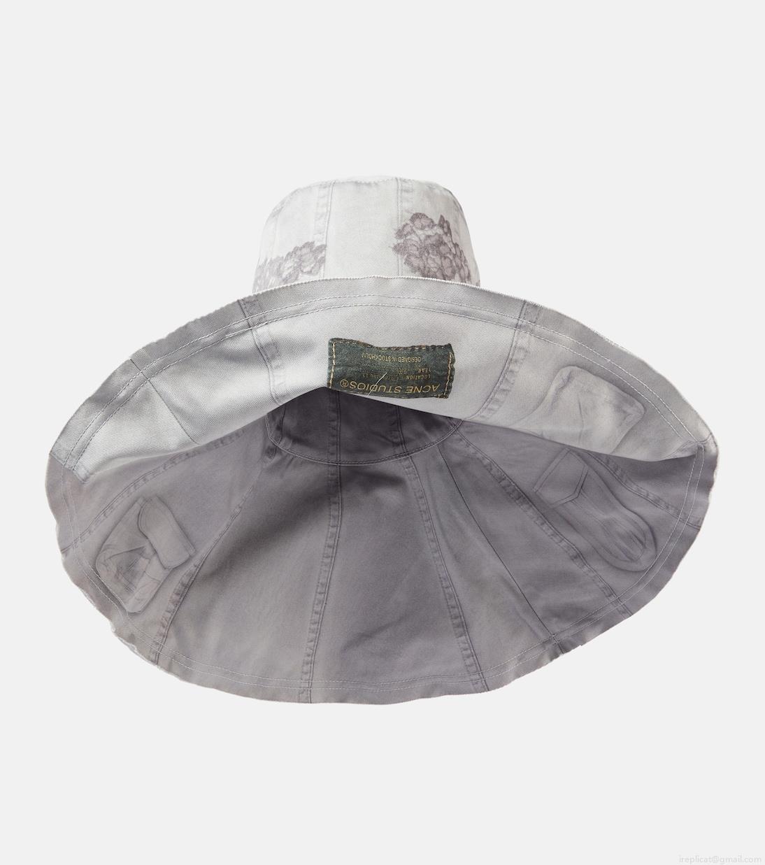 Acne StudiosOversized reversible cotton bucket hat