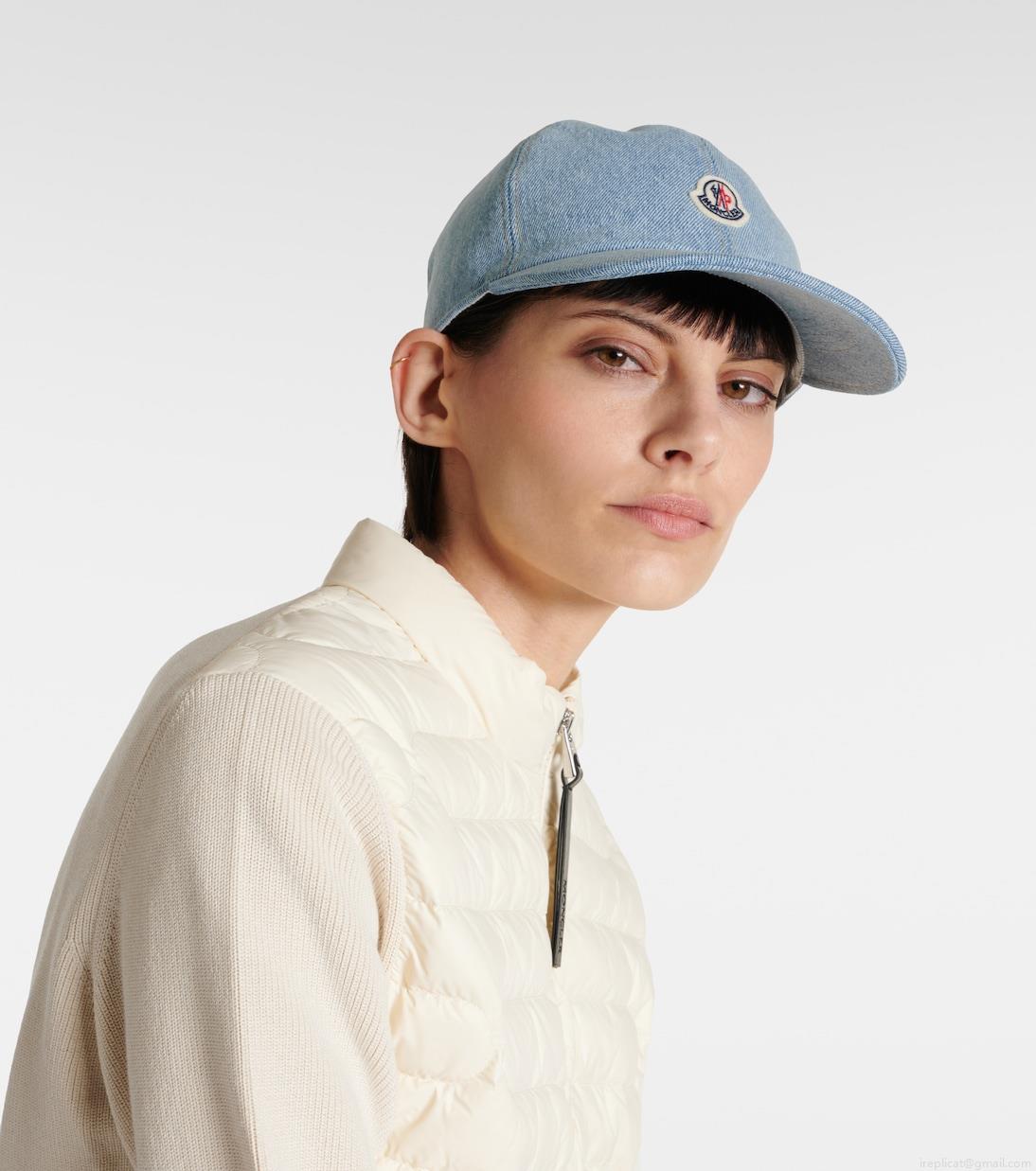 MonclerCanvas baseball cap