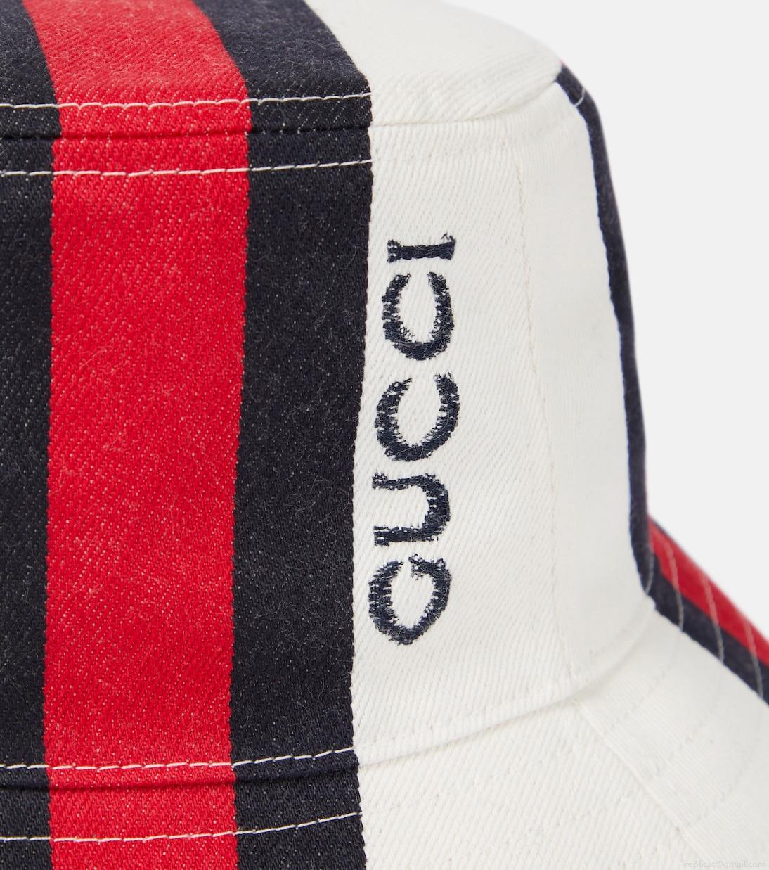 GucciLogo cotton canvas bucket hat