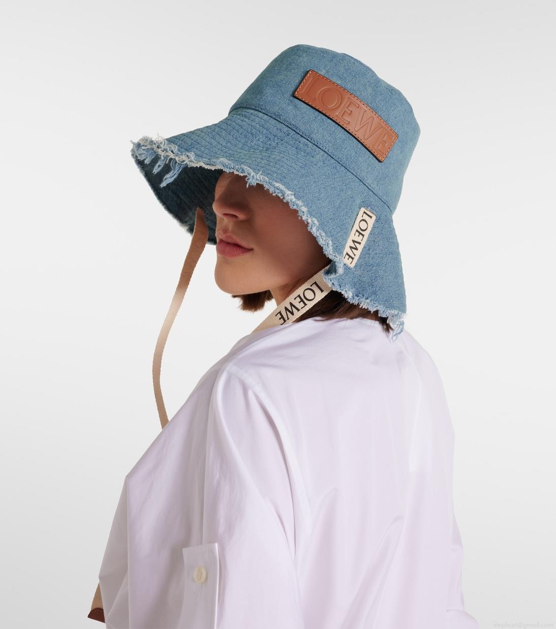 LoewePaula\'s Ibiza Fisherman denim bucket hat