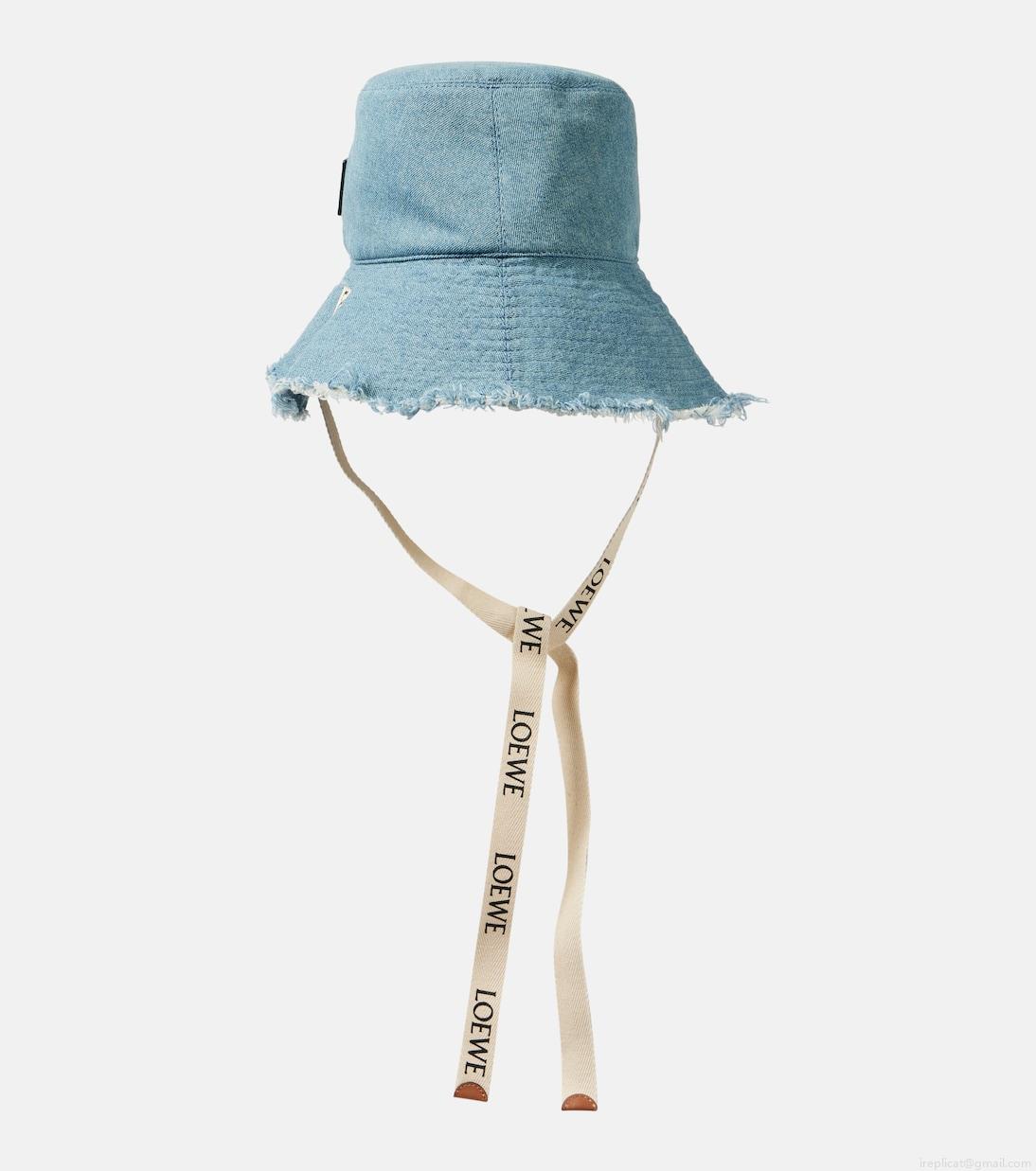 LoewePaula\'s Ibiza Fisherman denim bucket hat