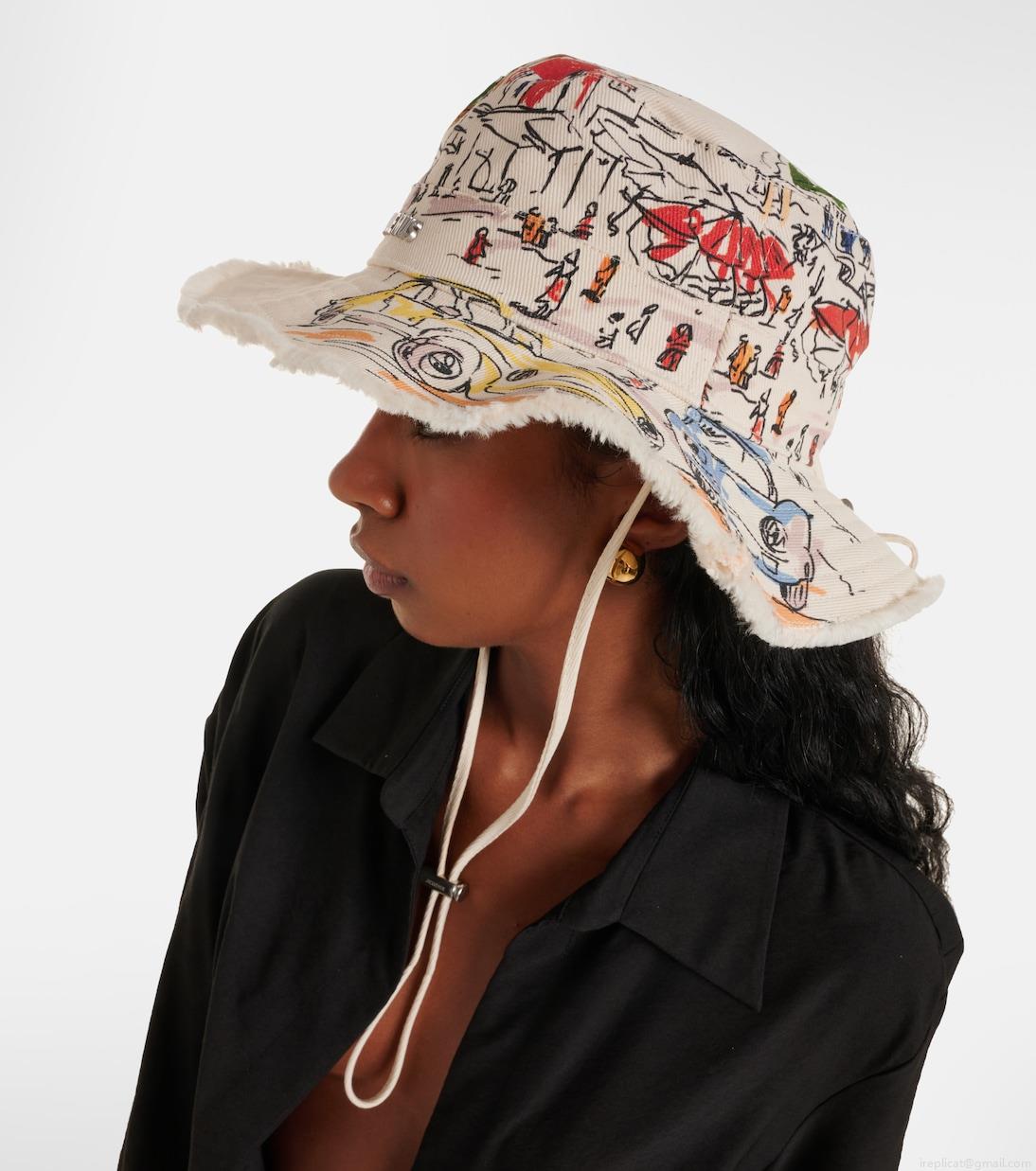 JacquemusLe Bob Artichaut printed canvas sun hat