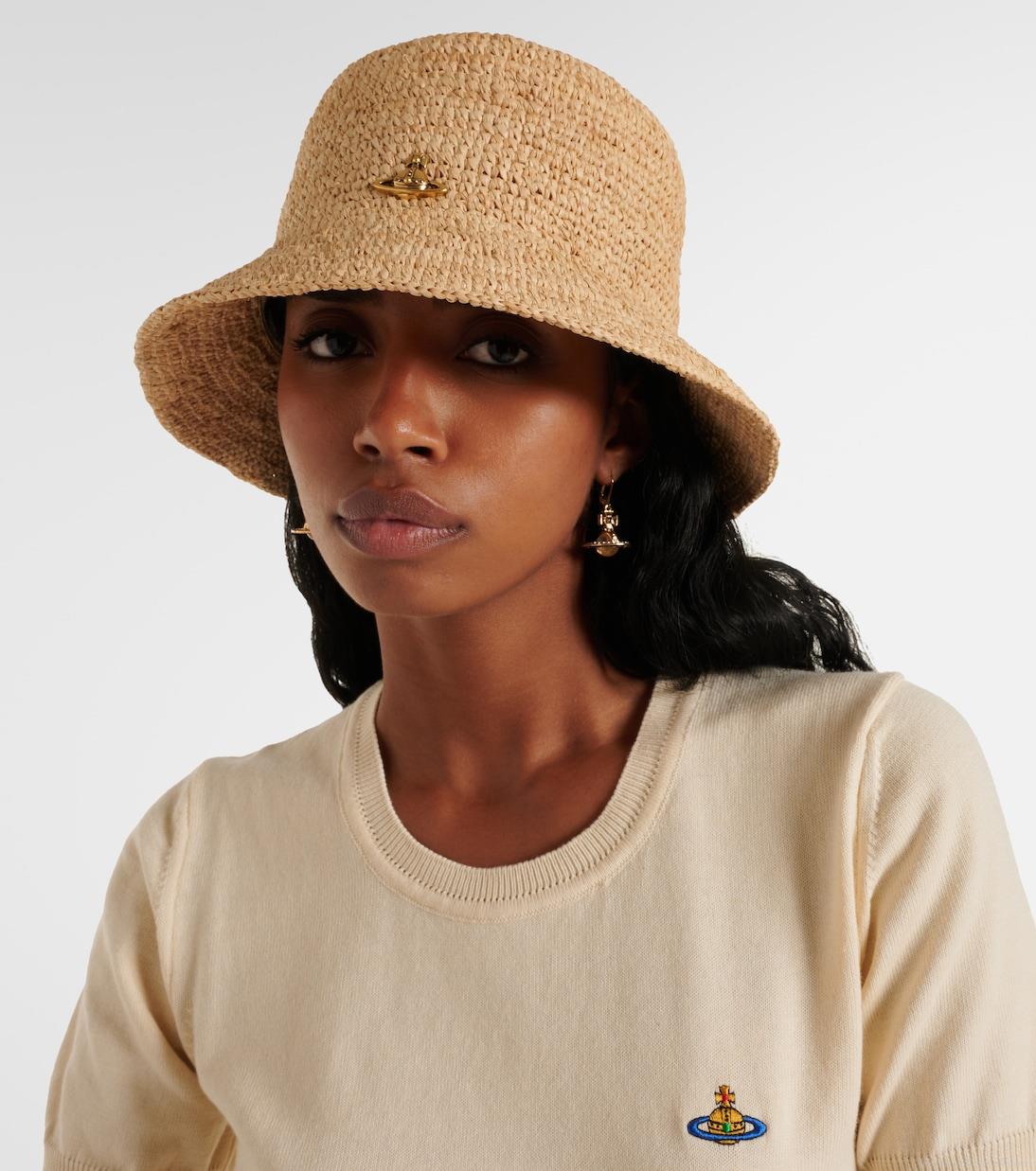 Vivienne WestwoodOrb raffia bucket hat