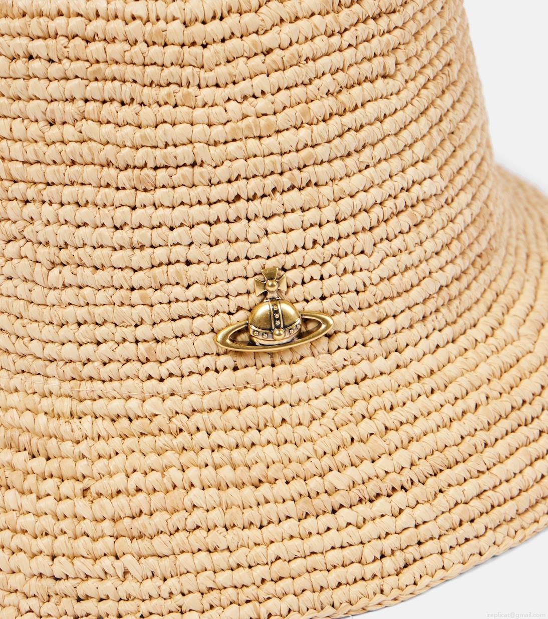 Vivienne WestwoodOrb raffia bucket hat