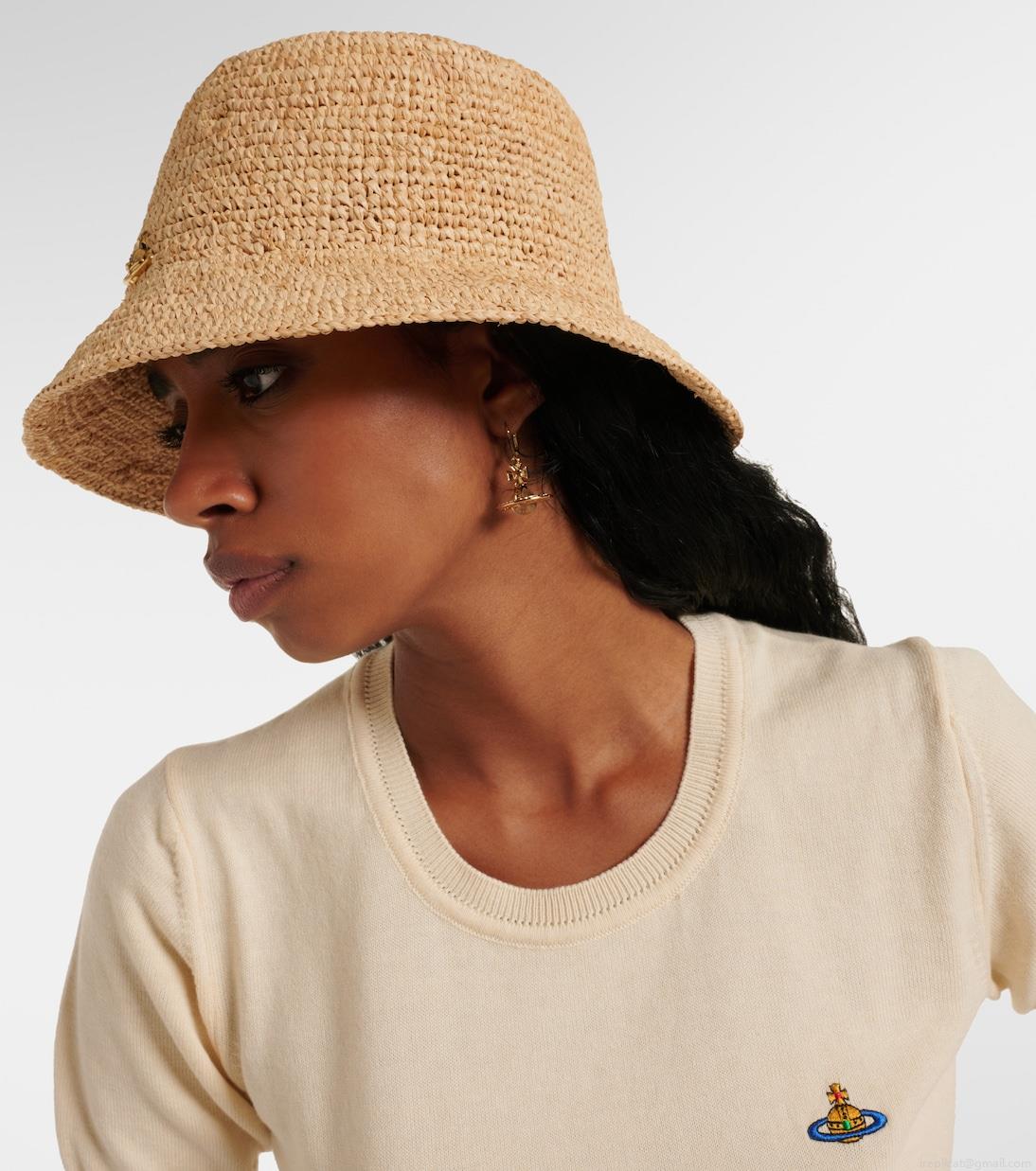 Vivienne WestwoodOrb raffia bucket hat