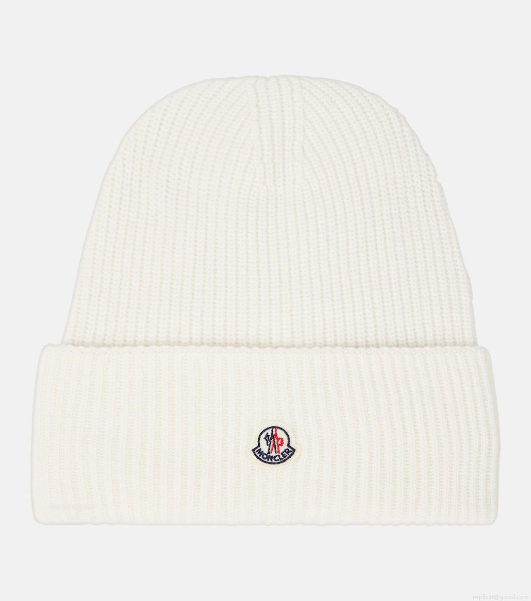 MonclerLogo wool beanie